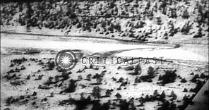 Mike Todd passes away in a plane crash, New Mexico, United States. HD Stock Footage
