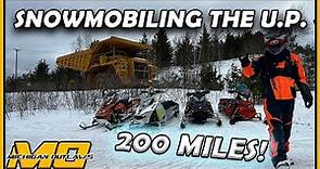 Snowmobiling the UP - Marquette to Big Bay to L'Anse