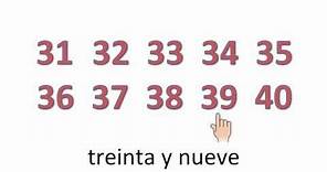 Spanish Numbers From 1 -100