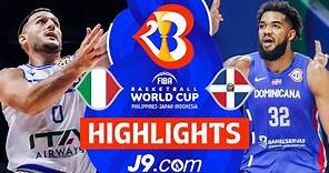 Italy 🇮🇹 vs Dominican Republic 🇩🇴 | J9 Highlights | FIBA Basketball World Cup 2023
