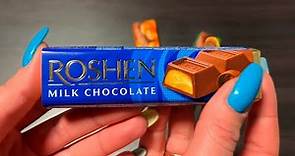Chocolate bars Roshen from Ukraine: milk, peanuts, caramel