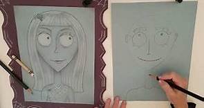 Tim Burton Style Self Portrait Demonstration