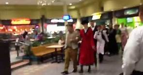 Walking around the Lakeland Square Mall parade food court singing Jolly Holiday with Mary Poppins