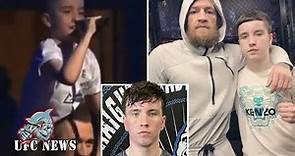 Inspirational story of Nate Kelly, whose incredible dream as kid at Conor McGregor press confer...
