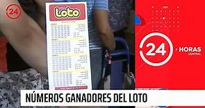 Estos son los números ganadores sorteo del Loto mega acumulado | 24 Horas TVN Chile