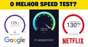 Melhores Speed Test para Celular - Google, Netflix & Ookla [Teste de Velocidade de Internet]