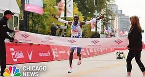 World record set as Kelvin Kiptum wins 2023 Chicago Marathon