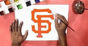 How to draw the San Francisco Giants logo