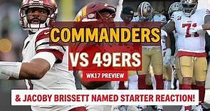 Jacoby Brissett Named Starting QB, Washington Commanders vs San Francisco 49ers Preview, Predictions