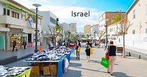 ISRAEL. The City of RISHON LEZION. Virtual Walk Through the Streets of The Old District.