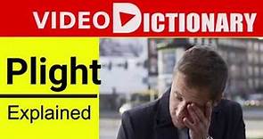 Plight Meaning | Synonyms Antonym | Plight Pronunciation | Example in a sentence | Video dictionary