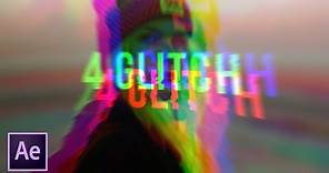 Create 4 Popular Glitch Effects Very Fast | After Effects Tutorial