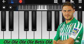 Himno del Centenario del Real Betis Balonpié piano tutorial (Ole Betis)