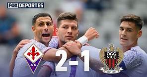 Fiorentina 2-1 OGC Nice | HIGHLIGHTS | Amistoso en FOX | 6 de agosto