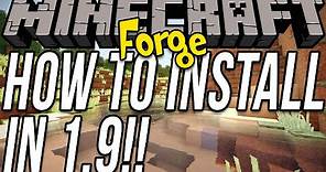 How To Download & Install Forge In Minecraft 1.9