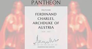 Ferdinand Charles, Archduke of Austria Biography - Archduke of Further Austria