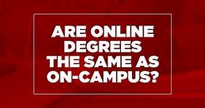 Are online degrees the same as on-campus degrees? | FAQ | UofL Online Programs