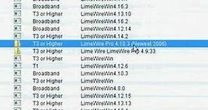 How To Download LimeWire PRO for FREE From Basic