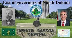 List of governors of North Dakota