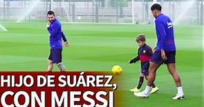 El hijo de Luis Suárez peloteando con Messi | Diario AS