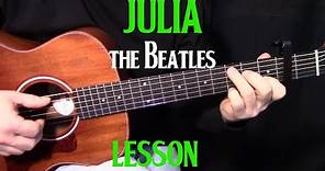 how to play Julia by The Beatles_John Lennon - acoustic guitar lesson