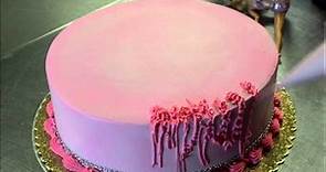 Pink Happy Birthday Cake