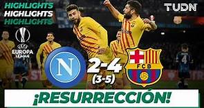 HIGHLIGHTS | Napoli 2(3)-(5)4 Barcelona | UEFA Europa League - Playoffs | TUDN