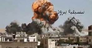 Footage emerges of Syria airstrike