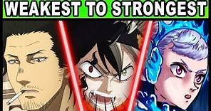 Every Black Bull RANKED from Weakest to Strongest! (Black Clover)