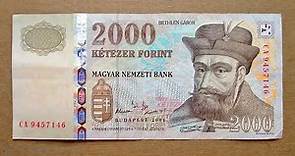 2000 Hungarian Forint Banknote (Two Thousand Hungarian Forint / 2004) Obverse & Reverse