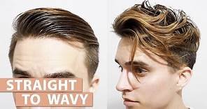 Straight to Wavy Hair without using any Products | Men’s styling Tutorial