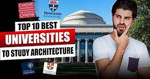 10 best universities in the world to study architecture