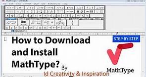 How to download and install MathType? #mathtype #mathtricks