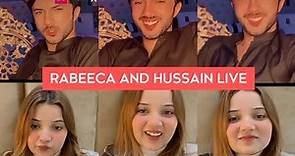 Rabeeca khan and hussain tareen live on instagram | Hussain and rabeeca cute and romantic live