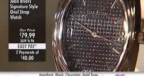 Joan Rivers Signature Style Oval Strap Watch at The Shopping Channel 578146