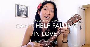 Can't Help Falling in Love - fingerpicking // Ukulele Tutorial