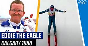 Eddie the Eagle making Olympic history!