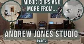 Tour of Andrew Jones Studio and Music Clips of the SourcePoint 8 in his Listening Room