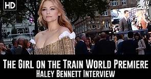 Haley Bennett Premiere Interview - The Girl on the Train