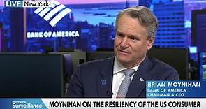 BofA’s Moynihan on US Consumer, Trading Activity and CRE