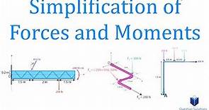 Simplification of Forces and Moments | Mechanics Statics | Solved examples