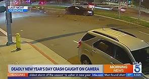 Deadly New Year's Day crash caught on camera