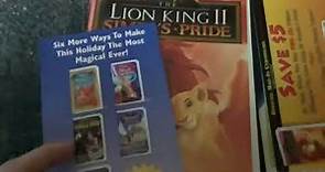 The Lion King 2: Simba’s Pride 1998 VHS: Review