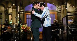 SNL: John Krasinski, Pete Davidson kiss, Marjorie Taylor Greene mocked