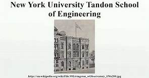 New York University Tandon School of Engineering