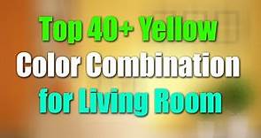 Top 40+ Yellow Color Combination for Living Room || False Ceiling Color Combination