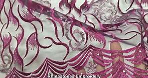 Bestway Rhinestones Embroidery With Beads French Tulle Lace