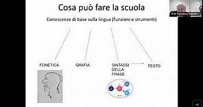 Il modello della grammatica valenziale - Lectio magistralis del Prof. Francesco Sabatini
