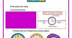 Telling the time! worksheet