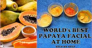 How To Do Papaya Facial For Clear Skin | How To Remove Dark Spots Hyper pigmentation Naturally